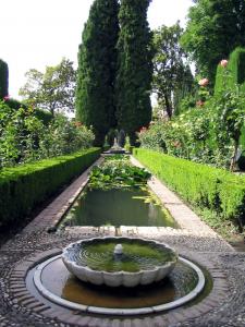 Garten der Alhambra von Granada