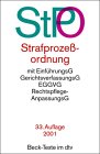 Strafprozeßordnung - StPO